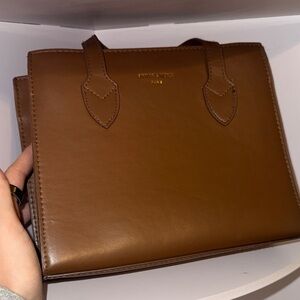 Brown vegan Leather Handbag